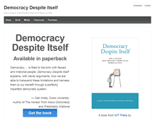 Tablet Screenshot of democracydespiteitself.com